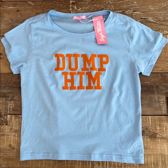 Sugar Thrillz Tops - Dolls Kill “original” Sugar Thrillz “Dump Him” Crop Top NWT